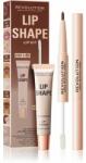 Makeup Revolution Lip Shape Kit set îngrijire buze culoare Coco Brown 1 buc