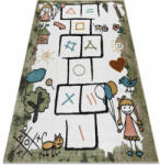 My carpet company kft Szőnyeg FUN Hop gyerekeknek, ugróiskola, állatok zöld 180x270 cm (O232)