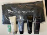 Giorgio Armani Armani SET: Valentino Uomo Born in Roma EDT 15ml + Armani Stronger With You tusfürdő gél 75ml + Armani Acqua Di Gio tusfürdő gél 75ml + YSL After shave balm 50ml + Biotherm Homme Aquapower 72H 5ml + A