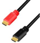 LogiLink HDMI cable, A/M to A/M, 4K/60 Hz, amplifier, black/red, 15 m (CHV0101)