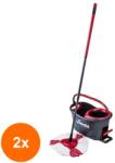 Vileda Set 2 x Mop si Galeata Vileda Easy Wring Turbo (ROC-2xMAG1012268TS)