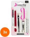 Nascita Set 3 x Pila, Cutit pentru Cuticule, Unghiera si Periuta Nascita (ROC-3xMAG1017819TS)