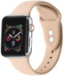 Apple Watch 4-6, SE, SE (2022) (42 / 44 mm) / Watch 7-9 (45 mm) / Watch Ultra 1-2 (49 mm), szilikon pótszíj, állítható, két lyukas rögzítés, Xprotector, barack - tok-shop
