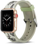 Apple Watch 4-6, SE, SE (2022) (38 / 40 mm) / Watch 7-9 (41 mm), szilikon pótszíj, állítható, terep minta, C13, Xprotector, mintás/szürke - tok-shop