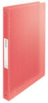 ESSELTE Gyűrűs könyv, 4 gyűrű, 25 mm, A4, PP, ESSELTE "Colour'Breeze", korall (E628437)