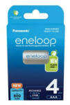 Panasonic Tölthető elem, AAA mikro, 4x800 mAh Ni-MH, PANASONIC "Eneloop (ELAKU20) - fapadospatron