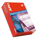 APLI Etikett, mátrixnyomtatókhoz, 1 pályás, 127x48, 7 mm, APLI, 3000 etikett/csomag (LCA011) - fapadospatron