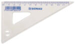 DONAU Háromszög vonalzó, műanyag, 60°, 12 cm, DONAU (D7031) - fapadospatron