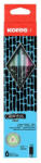 Kores Grafitceruza radírral, HB, háromszögletű, KORES "Style Cracked", vegyes metál színek (IK92813) - fapadospatron