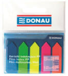 DONAU Jelölőcímke, műanyag, nyíl forma, 5x25 lap, 12x45 mm, DONAU, neon szín (D7556) - fapadospatron
