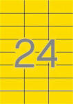 APLI Etikett, 70x37 mm, színes, APLI, sárga, 480 etikett/csomag (LCA1591) - fapadospatron