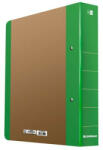 DONAU Gyűrűs könyv, 2 gyűrű, D alakú, 50 mm, A4, karton, DONAU "Life", neon zöld (D3835Z) - fapadospatron