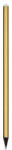 Art Crystella Ceruza, arany, fehér SWAROVSKI® kristállyal, 14 cm, ART CRYSTELLA® (TSWC203) - fapadospatron