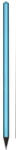 Art Crystella Ceruza, metál kék, aqua kék SWAROVSKI® kristállyal, 14 cm, ART CRYSTELLA® (TSWC306) - fapadospatron