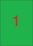 APLI Etikett, 210x297 mm, színes, APLI, zöld, 100 etikett/csomag (LCA11841) - fapadospatron