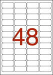 APLI Etikett, 45, 7x21, 2 mm, poliészter, időjárásálló, kerekített sarkú, fehér, APLI, 960 etikett/csomag (LCA12112) - fapadospatron