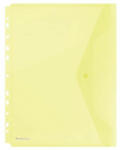 DONAU Irattartó tasak, A4, PP, patentos, lefűzhető, DONAU, sárga (D8540S) - fapadospatron
