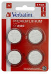 Verbatim Gombelem, CR2450, 4 db, VERBATIM "Premium (VECR24504) - fapadospatron