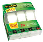 3M Ragasztószalag, adagolón, kézi, 19 mm x 7, 5 m, 3M SCOTCH "Magic Tape 810", 2+1 (LPM81975DG) - fapadospatron