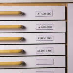 DJOIS Címketartó zseb, 30x150 mm, öntapadó, fiókhoz, 3L, 10db/csomag (3L7530)