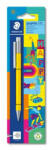 STAEDTLER Nyomósirón, 0, 5 mm, STAEDTLER "Graphite 777 Happy", vegyes színek (TS77705BKHA) - fapadospatron