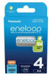 Panasonic Tölthető elem, AA ceruza, 4x2000 mAh Ni-MH, PANASONIC "Eneloop (ELAKU16) - fapadospatron