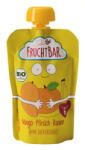 FruchtBar Bio Mangó őszibarack banán bébidesszert 100 g 6 hó+