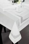 Eurofirany Klara exkluzív asztalterítő kristály díszítéssel Fehér 145x350 cm