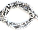  Hematit Colorat Gri Cub 4x4 mm - Margele Pietre Semipretioase pentru Bijuterii - concepttropic - 18,00 RON