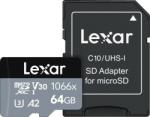 Lexar microSDXC Professional 1066x 64GB C10/UHS-I/U3/V30/A2 LMS1066064G-BNANG