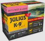 Julius-K9 Special Pack - marha - bárány válogatás szószban kutyáknak 12x100g - vetpluspatika