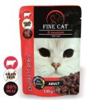  Fine Cat Adult marhás alutasakos macskaeledel 100g - vetpluspatika