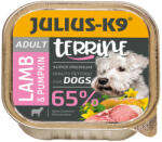 Julius-K9 Dog Terrine Adult Lamb&Carrot- bárányos répás nedveseledel felnőtt kutyák részére (150g)