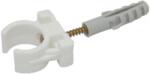 Evotools Clema Plastic Fixare Tevi Cu Diblu Si Holzsurub 12mm , Pachet 50 Bucati