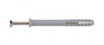 Evotools Cui cu percutie si diblu 6x40 mm, pachet de 200 de bucati, marca Evotools. Diblul din PE (6 mm diametru, 40 mm lungime) se introduce in gaura din perete, iar cuiul metalic, cu diametru de 3, 5, 4 sau 