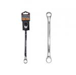 Evotools Cheie ETP inelara cotita 18-19mm, din otel Crom-Vanadiu, finisata lucios, cu doua capete inelare inchise pentru montaj/demontaj de piulite si suruburi in zone greu accesibile. Forma cotita ofera un un