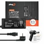 PlugOn 19V 3.42A (65W) vékony center-pin töltő (Plugon-ADP-65AWA)