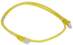 Legrand Cat6A (U/UTP) sárga 1 méter LCS3 árnyékolatlan patch kábel - granddigital
