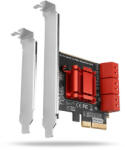 AXAGON PCES-SA6 6 db belső SATAIII portos 2 sávos PCI-Express kártya (PCES-SA6) - granddigital