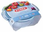 Pyrex kerek sütőtál+fedő 2, 1 L (1, 5l+0, 6l) /csom/