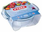Pyrex kerek sütőtál+fedő 3, 5 L (2, 5l+1l) /csom. /