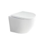 Mereo Mereo, WC függesztett kapucnis, RIMLESS, 490x370x360, kerámia, incl. ülések CSS113S, MER-VSD82S (MER-VSD82S)