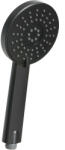 INVENA Dafni, 3 funkciós kézi kerek zuhanyfej, fekete matt, INV-AS-02-004-S (INV-AS-02-004-S)