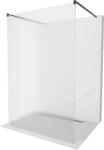 Mexen Kioto, Walk-In zuhanyparaván 140 x 200 cm, 8 mm-es üveg bordás mintával, fekete profil, 800-140-002-70-09 (800-140-002-70-09)
