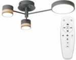 Toolight Szerszámlámpa - LED mennyezeti lámpa 3 karos APP210-3CPR + távirányító, szürke-barna, OSW-08472 (OSW-08472)