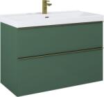 Elita Look, mosdószekrény 100x45x64 cm 2S PDW, zöld matt, ELT-168562 (ELT-168562)