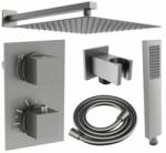 Mexen CUBE - 2 kimenetű, fal alatti zuhanygarnitúra 6 az 1-ben, grafit, 5907709105783 (5907709105783)