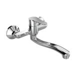 Mereo Mereo, Mosogató fali csaptelep, Zuna, lapos hajlított karral 210 mm, króm, MER-CB301Z (MER-CB301Z)