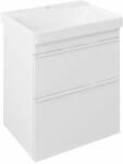 SAPHO Sapho, SITIA mosdószekrény 56, 4x70x43, 4cm, 2x fiókos, fehér matt, SI060-3131 (SI060-3131)