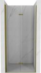 Mexen LIMA zuhany összecsukható ajtó zuhanykabinhoz 80 cm, arany átlátszó, 856-080-000-50-00 (856-080-000-50-00)